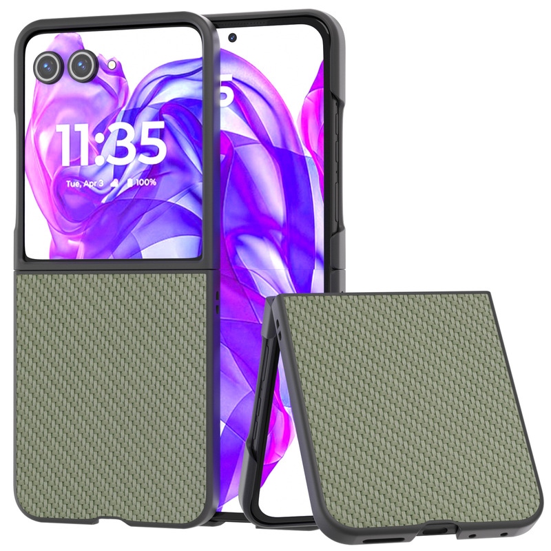 Mobile Phone Case for Motorola MOTO Razr 50 Ultra Razr40 Carbon Fiber Leather Protective Case 5G