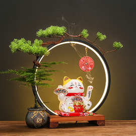 招财猫礼品店铺开业礼物存钱罐客厅家居收银台装饰摆件大号发财猫