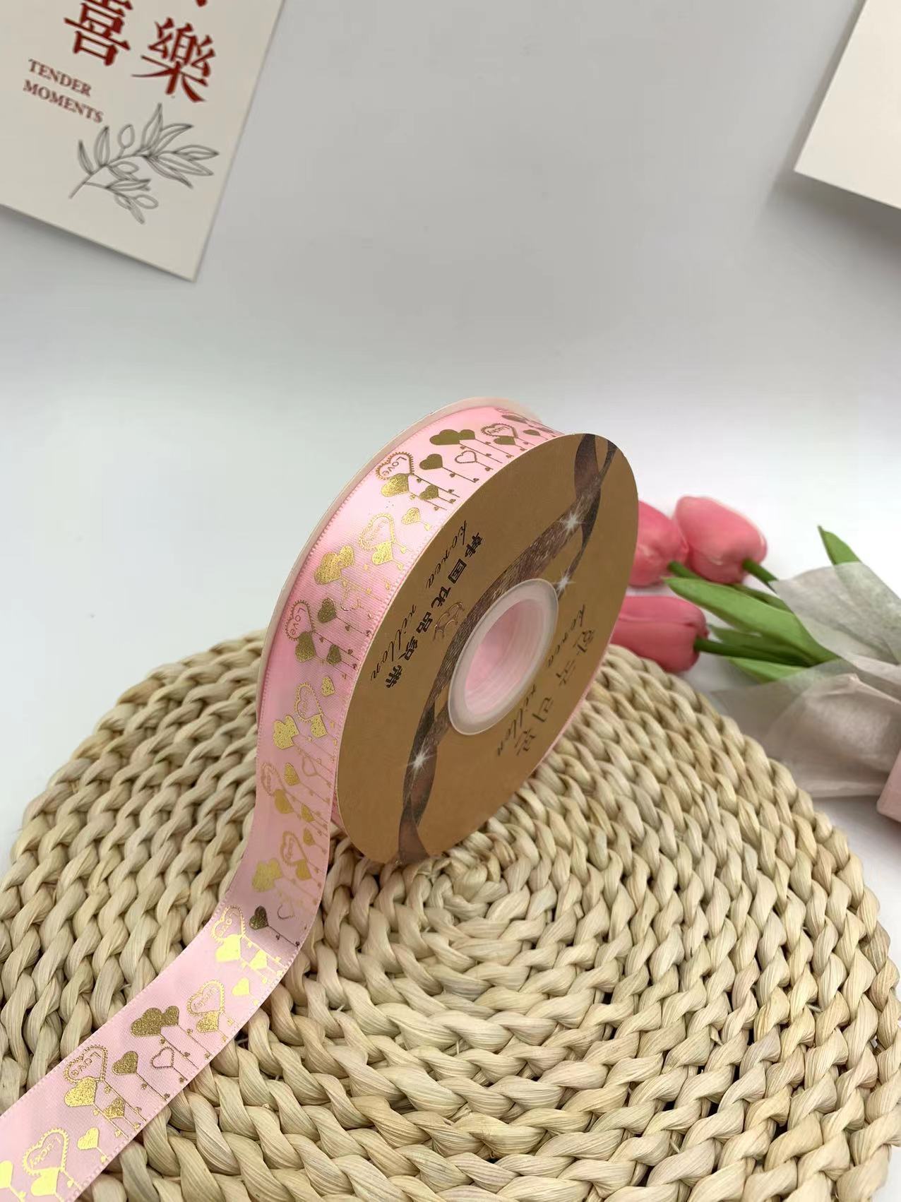 2023 nuevo amor bar bandeja hecha a mano cinta amor Meteor regalo caja embalaje cinta al por mayor