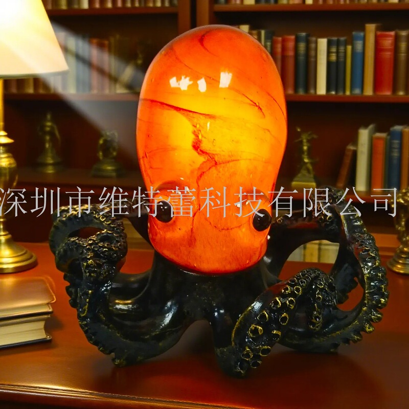 Cross-Border Coastal Octopus Table Lamp Coastal Octopus Table Lamp Resin Crafts Ornament Decoration