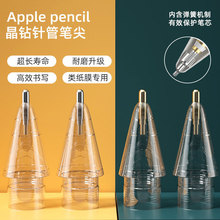 适用Apple pencil改造笔尖苹果手写笔替换透明晶钻笔头iPad类纸膜