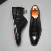 Trend classic suit jacket for leather shoes, footwear pointy toe English style for leisure, Korean style