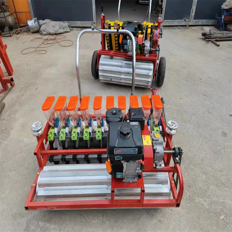 电动谷子12行播种机 手推式蔬菜播种机 茴香菜葱空心菜精播机