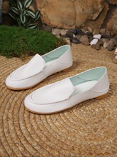 T 38521 Loafer Shoes Women Retro Chunky Heel ���Ŵָ��ָ�Ь