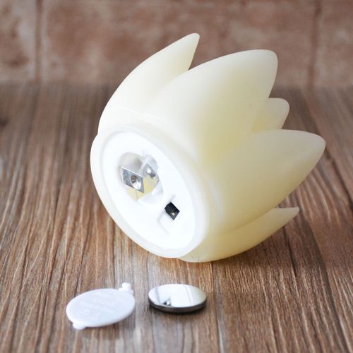 LED Lotus Simulation Swing Candle for Buddha Lamp, Safe and Smokeless Electronic Candle New Creative Direct Sales 