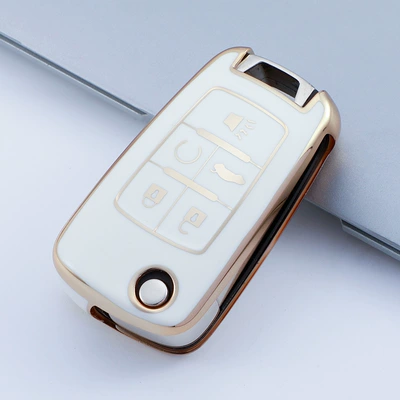 Cross-border applicable Buick LaCrosse key Car key bag - white-5-keys