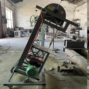 Birthday material curve saw small band saw machine coffin hand push flat head saw Woodworking cutting machine band saw wheel woodworking birthday material saw