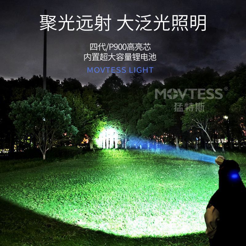 Lámpara de luz LED de alta intensidad recargable a prueba de agua super brillante cabeza de pesca nocturna lámpara de minería linterna doméstica al aire libre