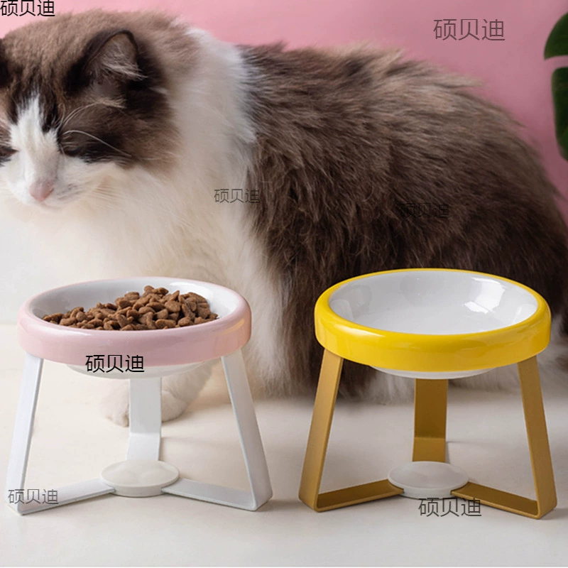 Японская миска для кошек и собак для домашних животных Amazon керамическая миска для кошек защищает шею от опрокидывания