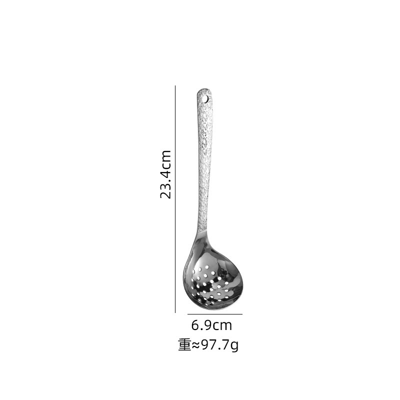 304ステンレス鋼製鍋つかみセット 家庭用キッチン ハンマーパターン調理用スパチュラ 鍋用スプーン スープ漏れ防止 火傷防止 調理器具|undefined
