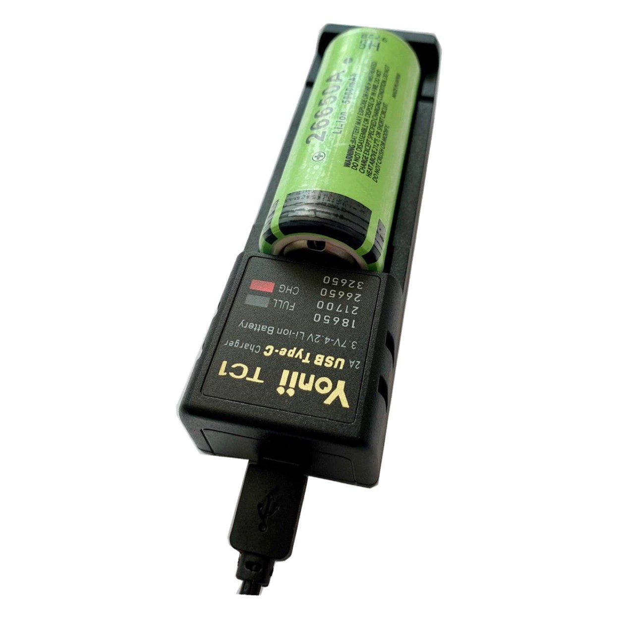 Yonii TC1 Type-C интерфейс 21700 литиевая батарея зарядное устройство 3, 7 в18650 зарядное устройство 2А