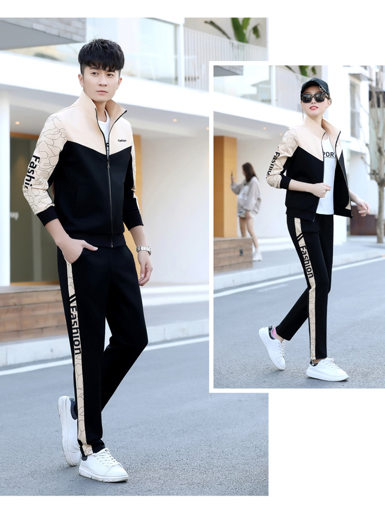 F1091 1390K ĐỒ BỘ NAM WUHTDNG MÙA XUÂN THU ĐÔNG PHONG CÁCH HÀN QUỐC ĐỒ ĐÔI THỜI TRANG NAM VẢI BÔNG G04 SẢN PHẨM MỚI