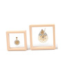 Plastic transparent jewelry lapel pin, elastic badge, stand, gift box, Birthday gift
