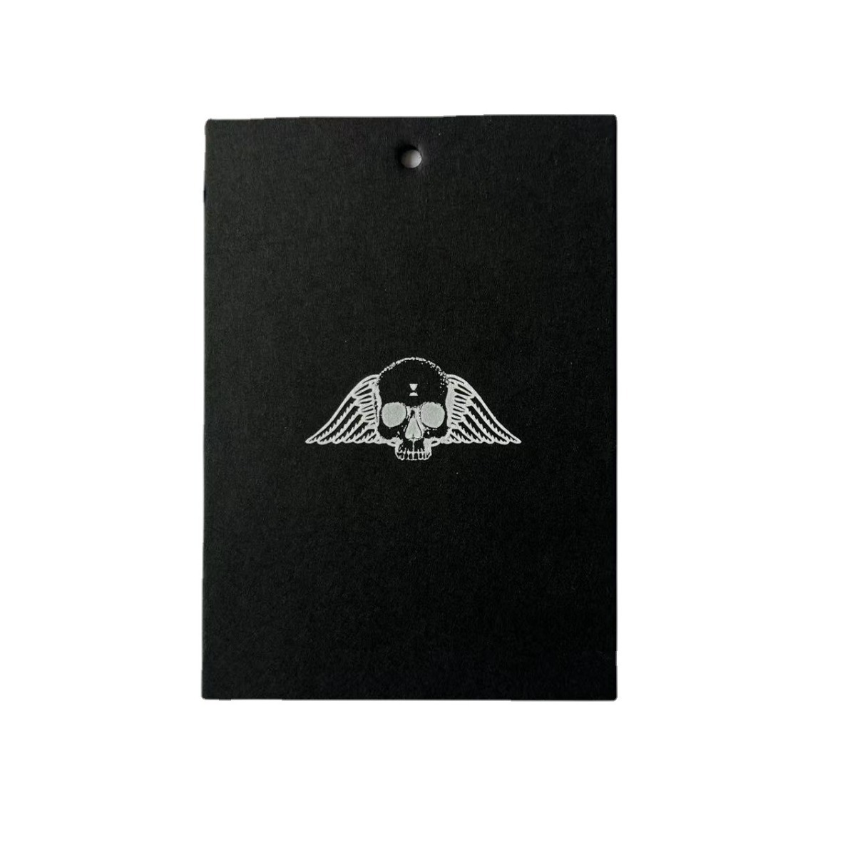 东莞吊牌厂家流水防伪商标吊卡牛皮纸扣袋童装睡袋吊牌黑卡丝印