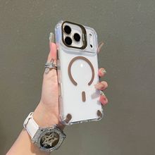新款镜头支架适用苹果17磁吸手机壳C口透明防摔iPhone16PRO保护套