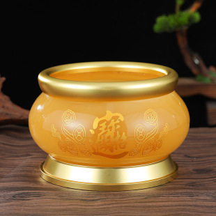 Factory wholesale glass jade incense burner incense for Buddha household indoor worship Buddha heart sutra lotus burning incense burner incense