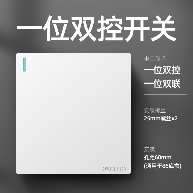 86型白色パネル家庭用大型板暗装壁電源二三コンセント一開エアコン16Aスイッチコンセント|undefined