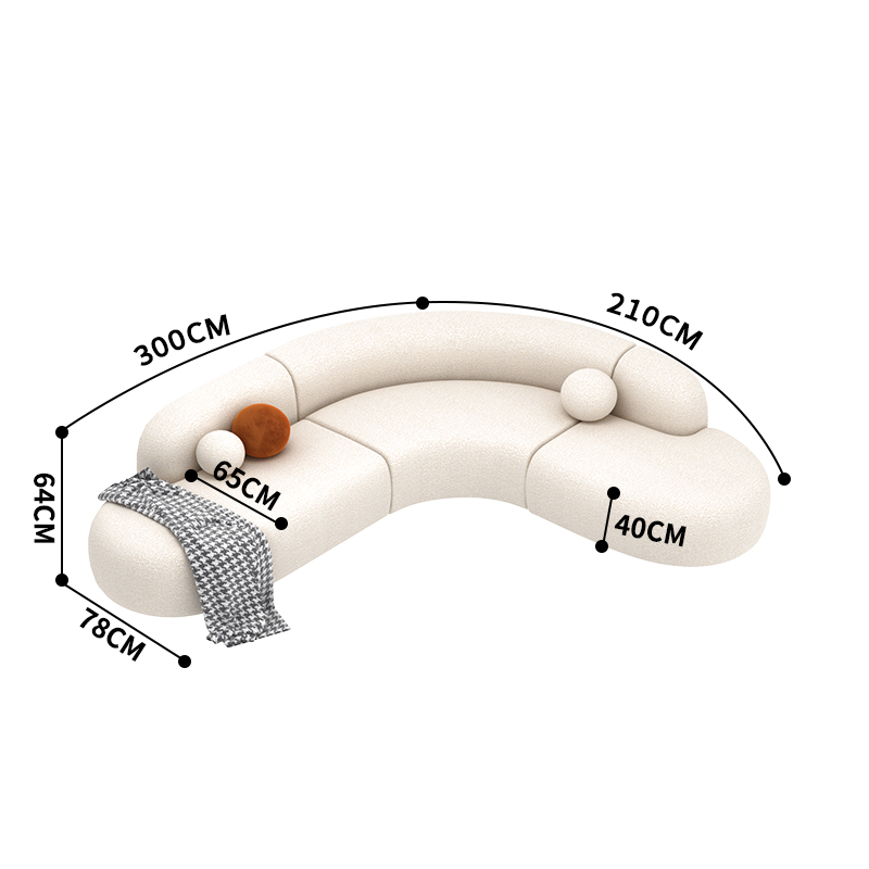 고르지 못한 길이 코너 [왼쪽 300 + 오른쪽 210]