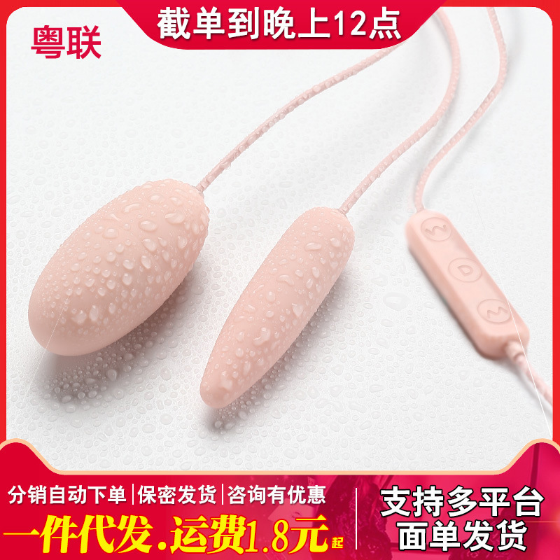 Galaku Akali Pointed Round Double Vibrating Egg USB  Female Masturbation Vibrating Adult Toy 