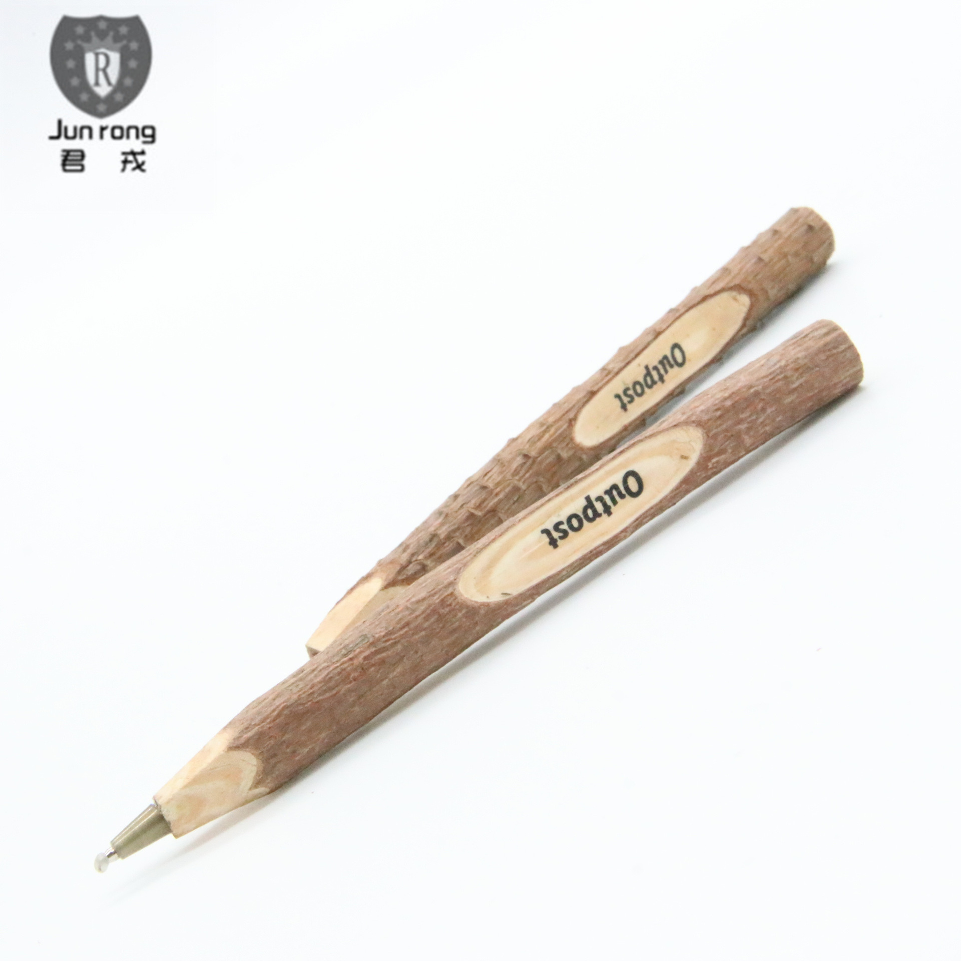 Bolígrafo de madera que imprime el bolígrafo del registro del logotipo transfronterizo exclusivo para en existencia