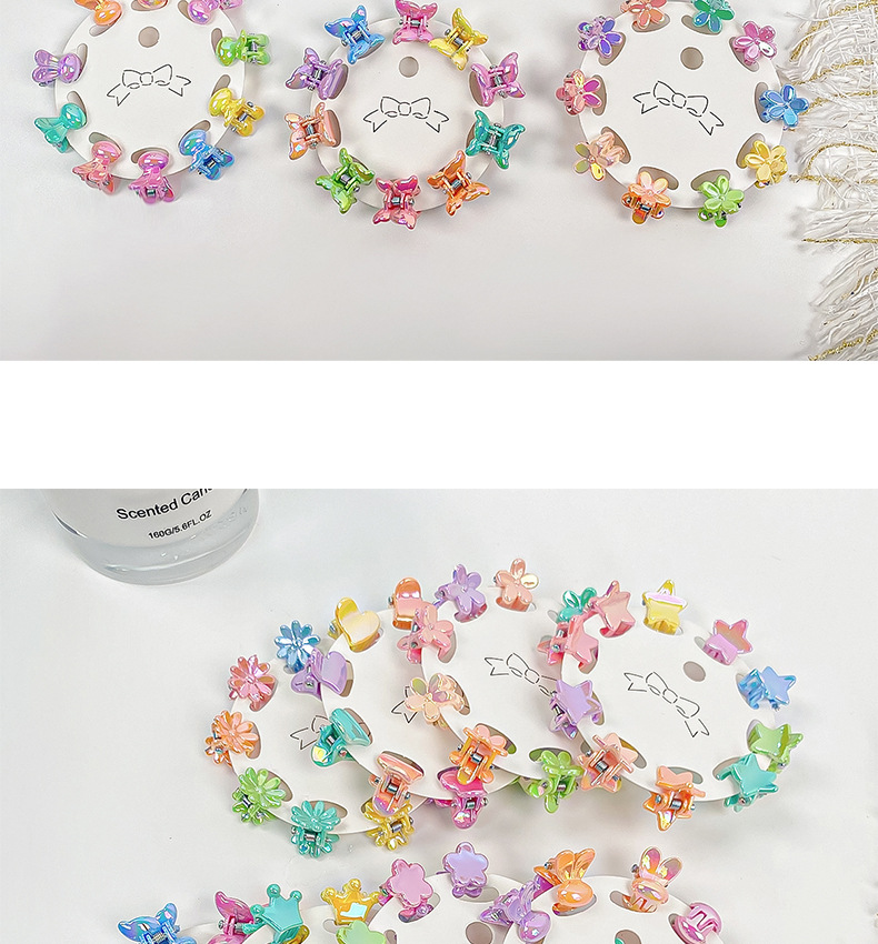 Women's Cartoon Style Flower Plastic Patchwork Hair Clip display picture 1