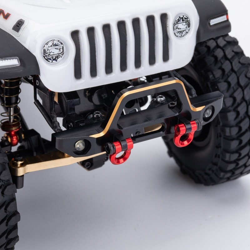 アルミフロントバンパーアップグレードパーツアキシャル SCX24 1/24 RC クローラー AXI90081 に使用。|undefined