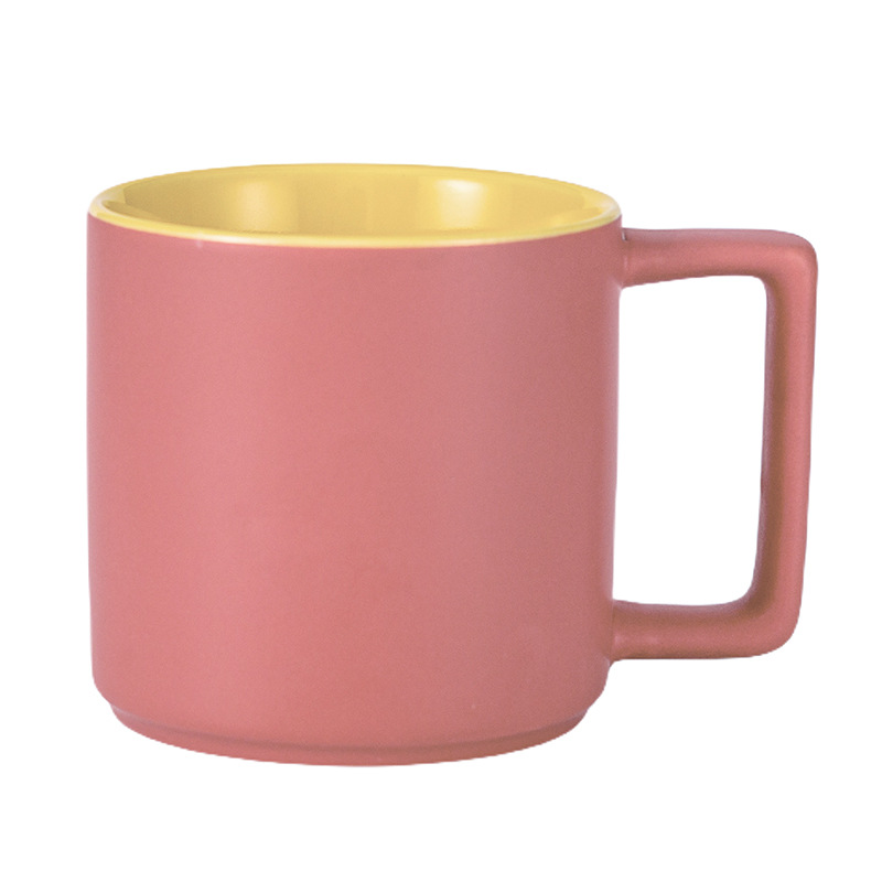 Transfronterizo de Amazon taza blanca taza de alto aspecto creativo Oficina taza de café pareja taza de agua Taza de cerámica