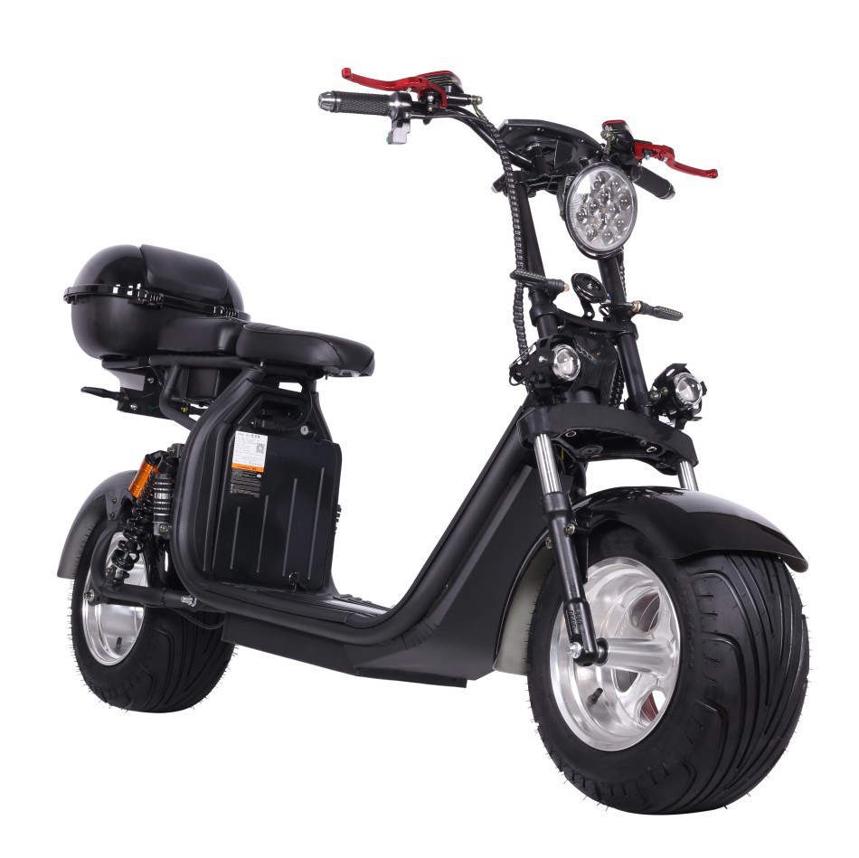 Harley large-tire electric scooter, suitable for outdoor use, city sightseeing, and as a folding adult electric scooter for both men and women, and can accommodate two people