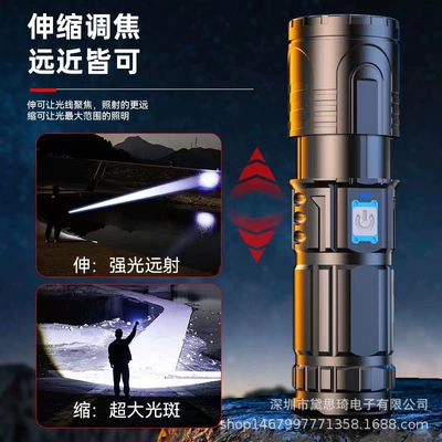 White laser flashlight, compact and powerful, with UV fənərlər
