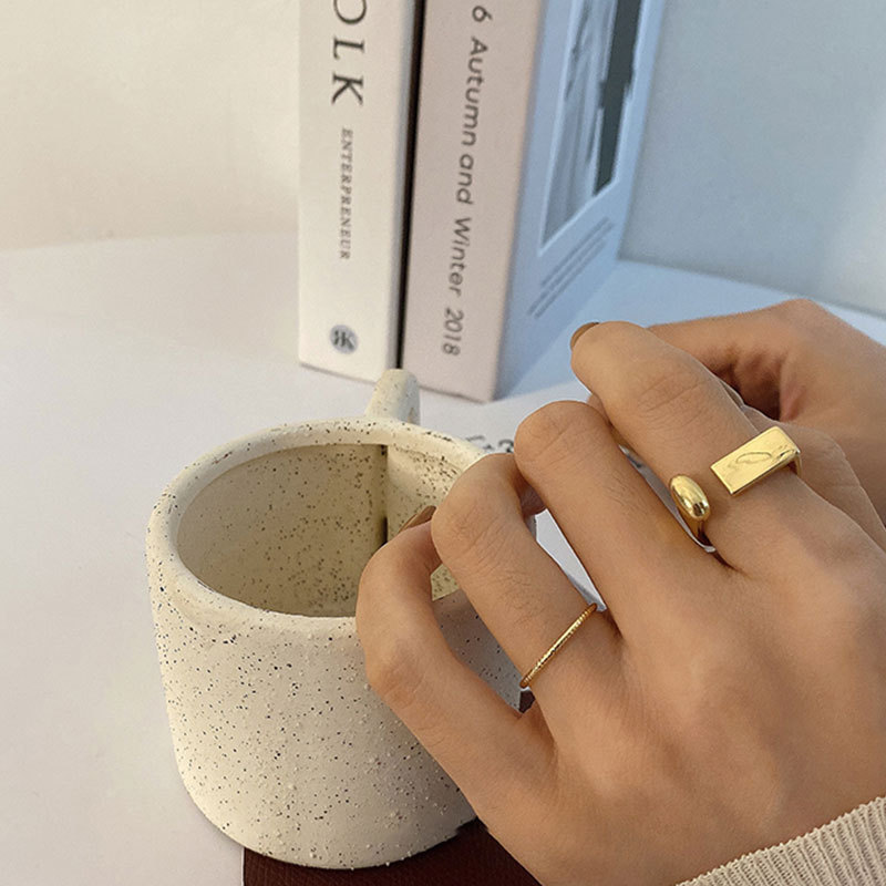 simple Ushaped geometric opening ring fashion sexy index finger ringpicture3