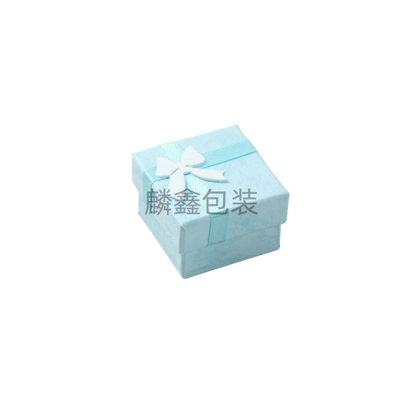 4 * 4 caja de embalaje de joyería pendientes anillo caja de papel arco pendientes caja de regalo de joyería venta caliente transfronteriza