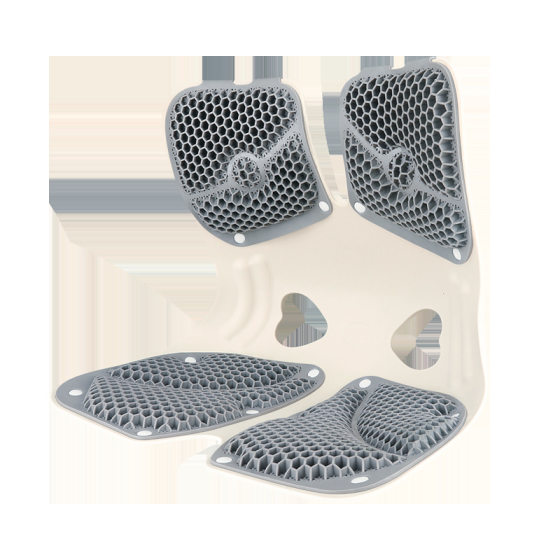 The New Tpe Enlarged Honeycomb Waist Cushion Cushion for Long Periods of Sitting in the Office Car Lumbar Support Seat Easily Relieves Waist Pressure