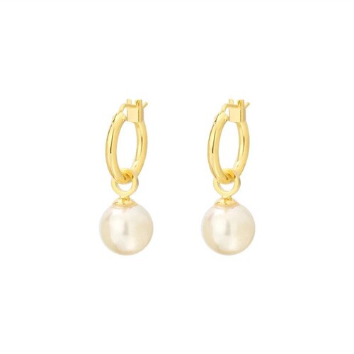 Liu Yifei and Xu Hongdou's Same Style Pearl Earrings for Women, Light Luxury Fashion Design Earrings with a Unique and Elegant Atmosphere, Simple and Minimalist Earrings