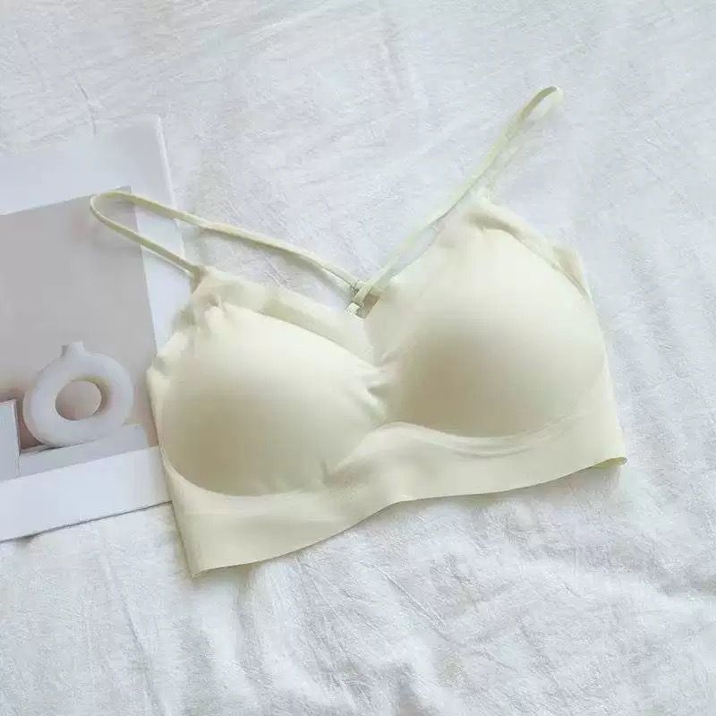 U型美背内衣女隐形大露背小胸聚拢无痕夏季薄款无钢圈粉底液文胸|undefined