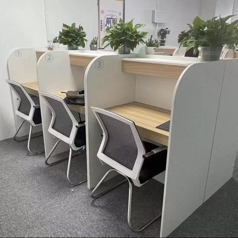 Pindou desk, self-study desk and chair, study room desk, enclosed immersive office partition computer desk with drawers Pindou desk, self-study desk and chair, study room desk, enclosed immersive office partition computer desk with drawers