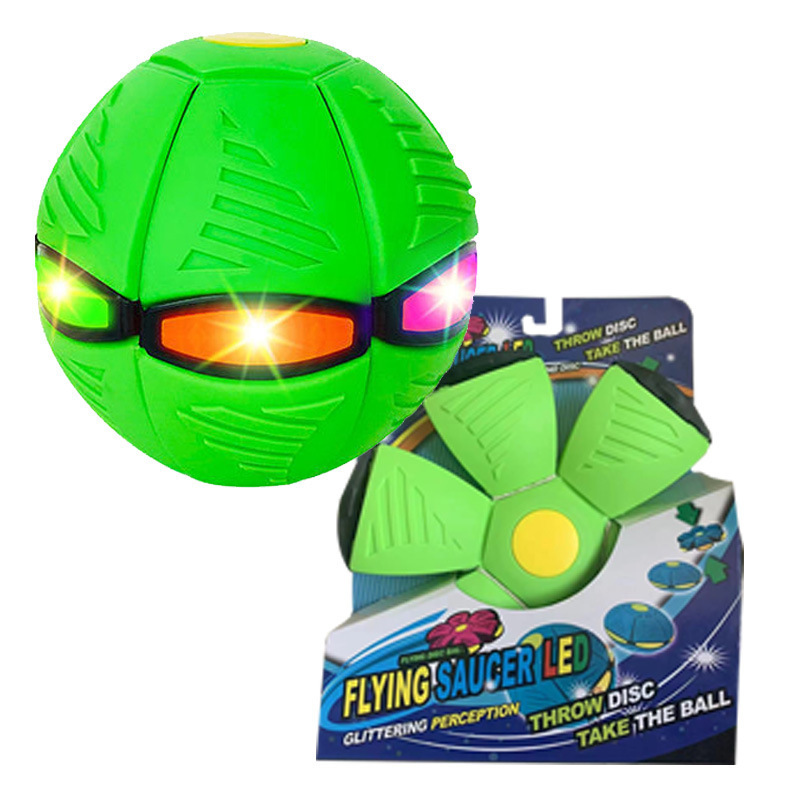 魔法のufoのボールの卸売りの子供の球技のおもちゃの屋外の運動の足はボールを踏んで明かりをつけてボールをたたいて弾力的にボールを踏みます。