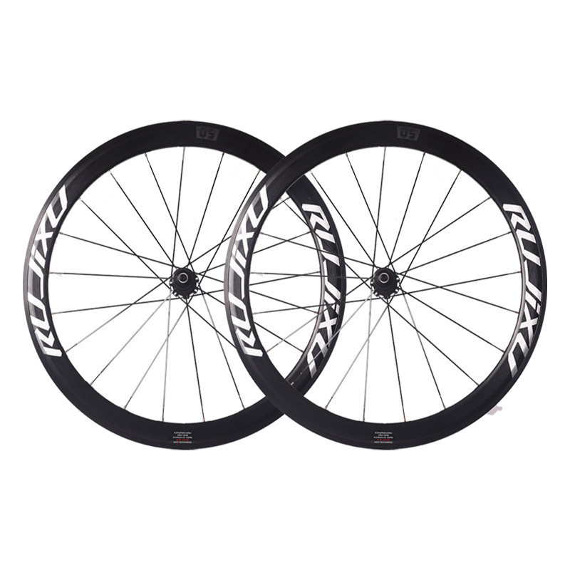 700c 50MM frame height RUJIXU ruijixun straight pull wind spoke road bike wheel set V/C brake ring brake