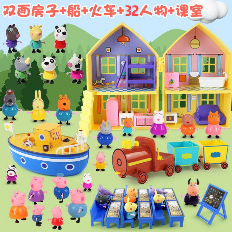 子豚人形セット ままごとおもちゃ 子供用 6人家族 パートナー子豚ままごと|undefined