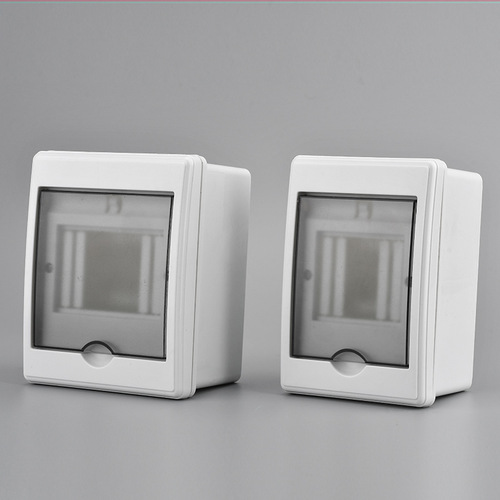 All-plastic distribution box circuit box home decoration empty leakage box strong power box 4 circuit 9 circuit box with rail distribution box