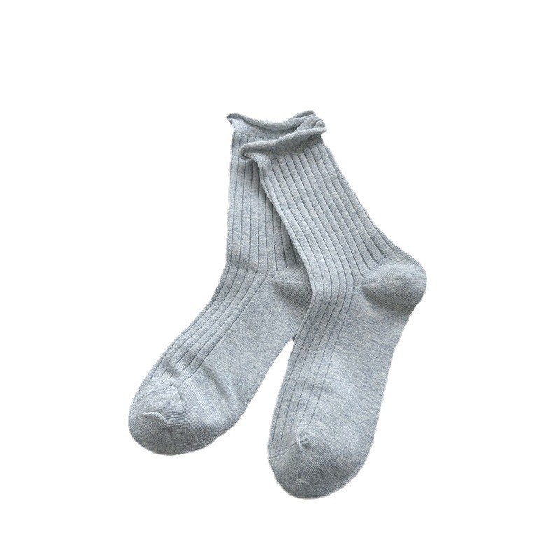 Calcetines coreanos Dongdaemun de verano, finos, transpirables y de color sólido, diseño minimalista.