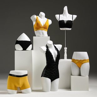 Clothing Store Clothing Model Display Stand Men's and Women's Half-Length Bra Underwear Model Fake Mannequin Props Full Body