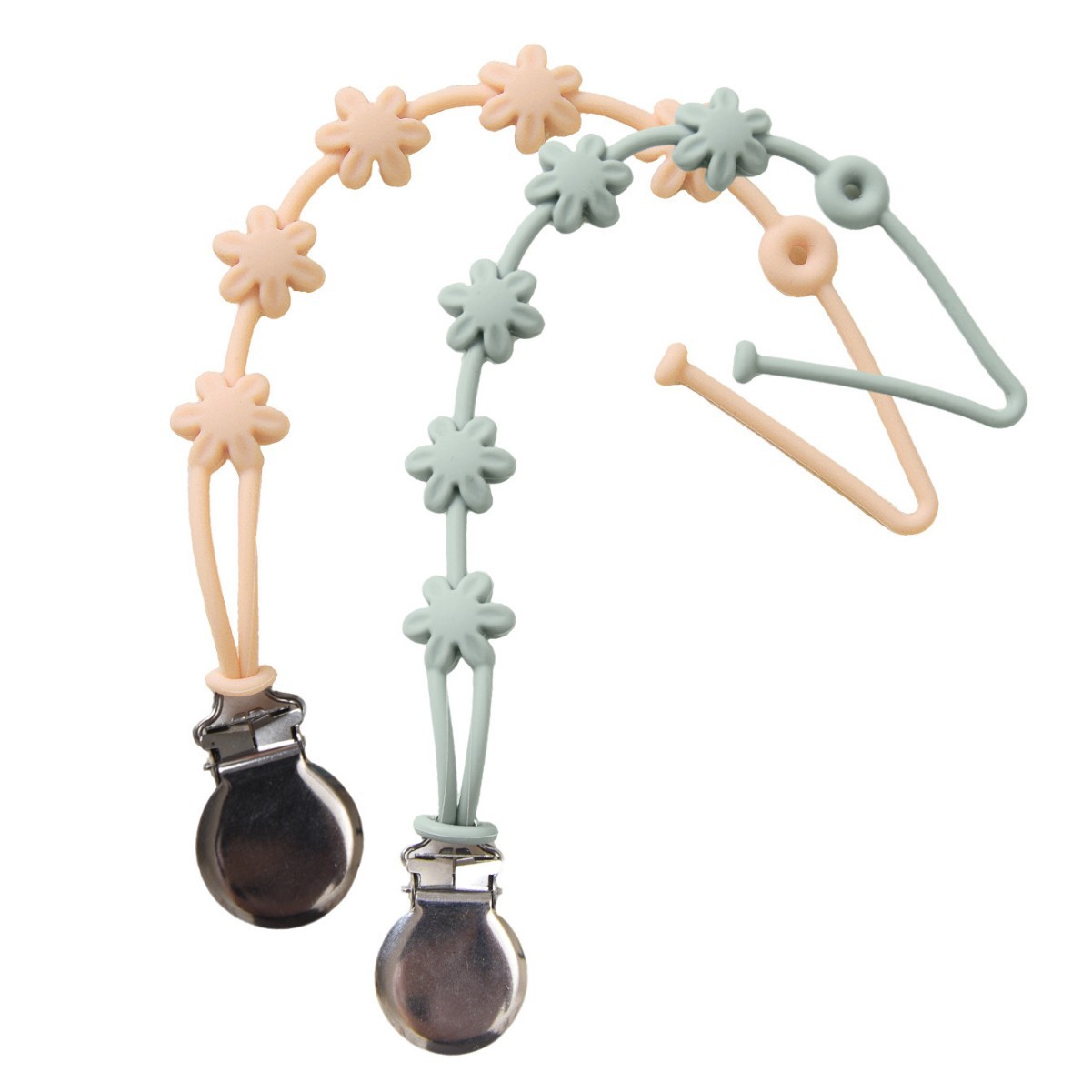 2팩 : Huahua-304 클립 (밀크티 + 그레이그린)