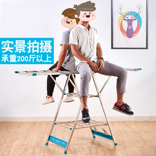 P616 wholesale large capacity clothes drying rack rusty floor folding barber shop stainless steel hairdressing cool towel rack