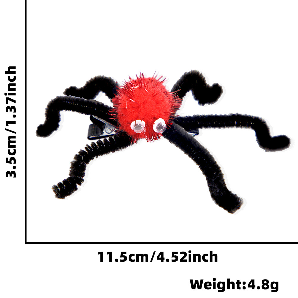 Amazon nuevo Halloween araña cabeza de fiesta fantasma parodia accesorios de decoración 3D estereoscópico araña patas brocas para el pelo