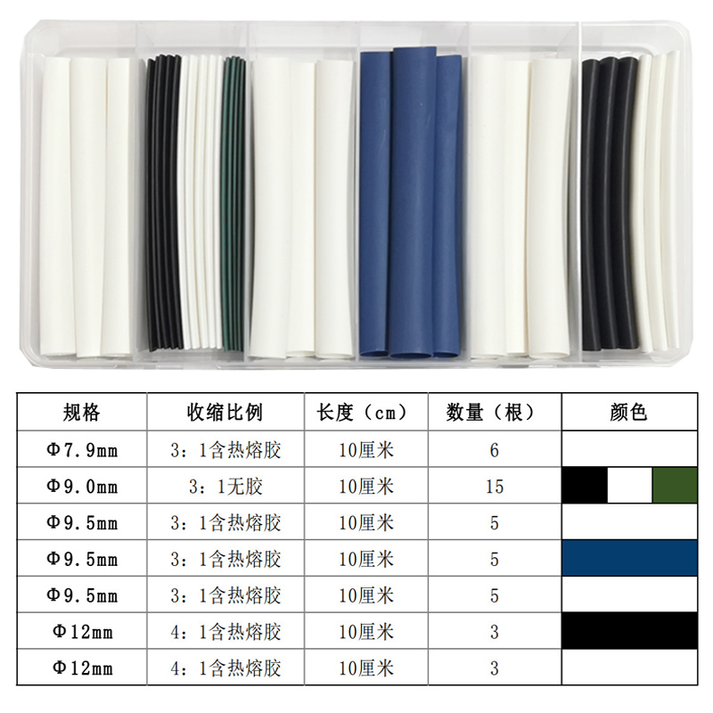 Reparación del cable de datos del teléfono móvil tubo termorretráctil 3 veces retráctil adecuado para el cable de carga de Apple Reparación de typec original de Huawei