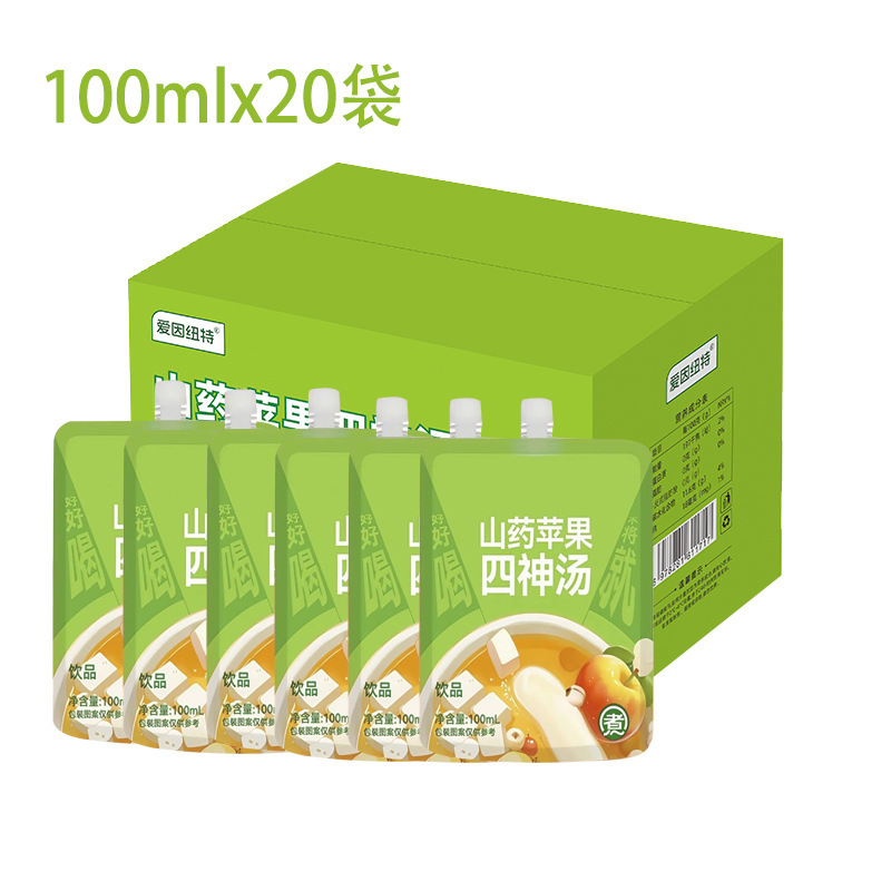 苹果山药四神汤独立包装免煮直饮山药苹果水茯苓莲子芡实山药汁饮|undefined