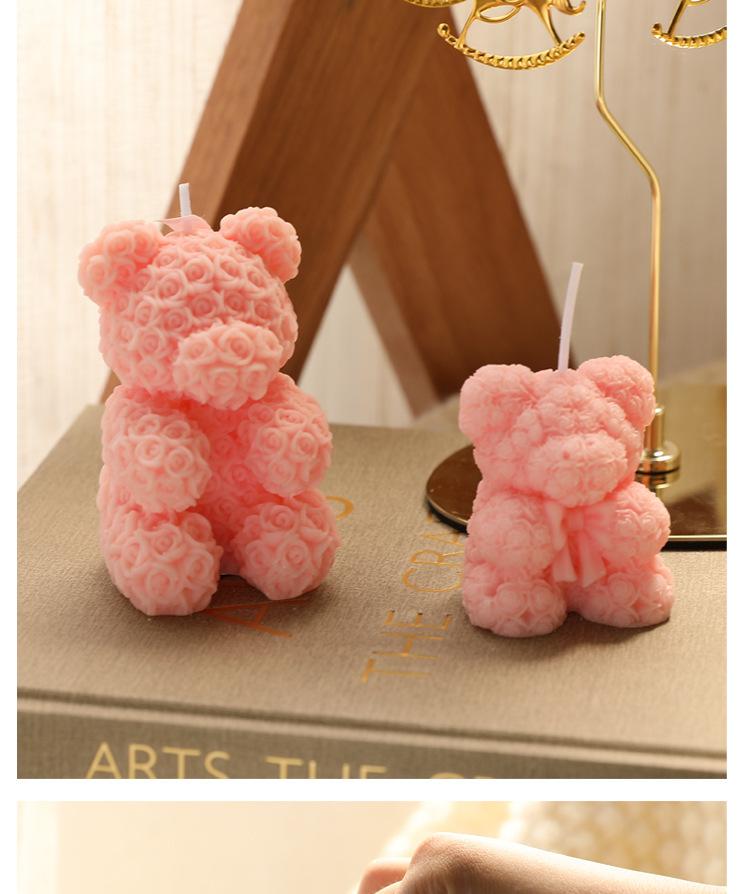 Bear Pattern Valentine'S Day Casual Elegant Cute Bear Soy Wax Scented Candle
