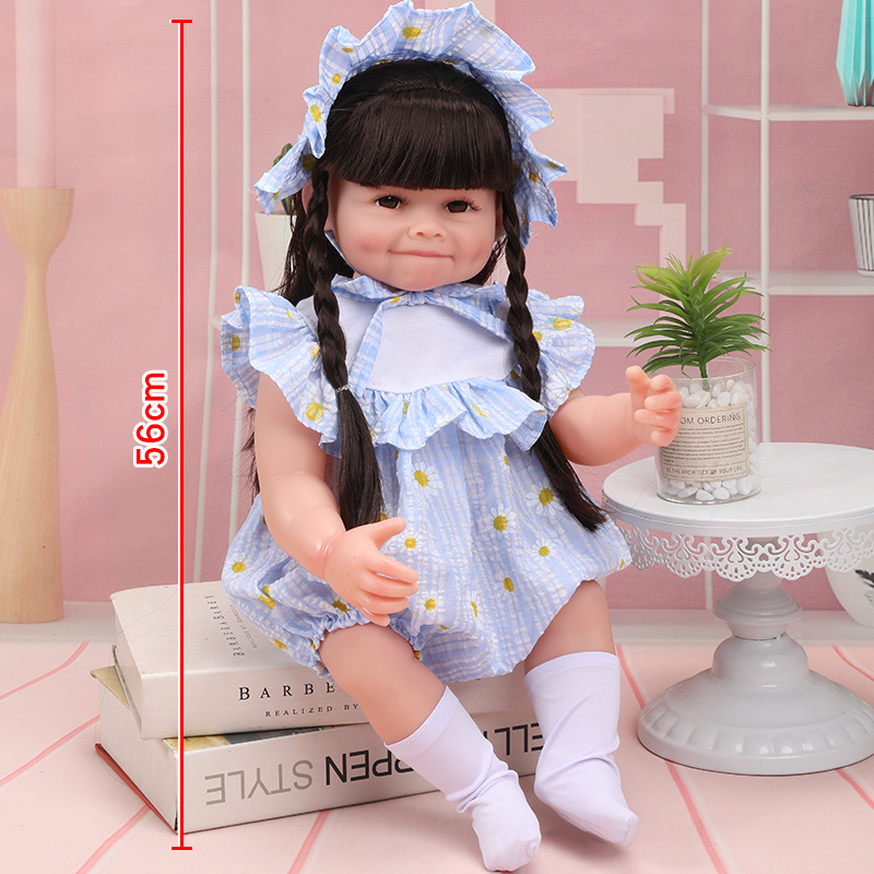 56 cm Rebirth Simulación de regalos de Barbie Baby Soft Girls Toy Set Muñecas para niños