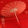 婚庆印花结婚红色绸布伞