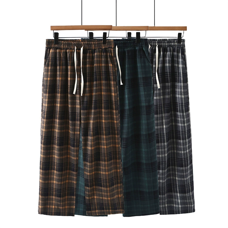 Chubby Girl Плюс Размер Весенние универсальные повседневные брюки с эластичной талией свободные контрастные цвета Широкие штаны в клетку 2613